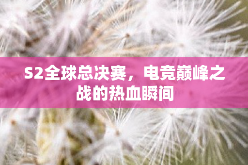 电竞巅峰之战的热血瞬间图片