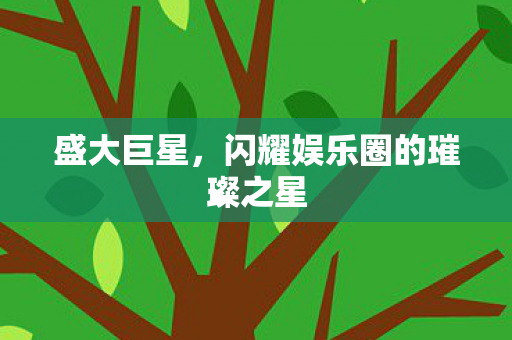 闪耀娱乐圈的璀璨之星图片