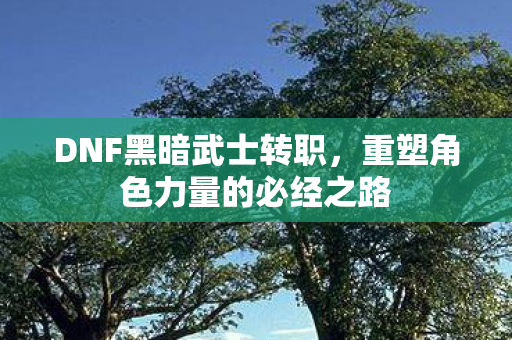 重塑角色力量的必经之路图片
