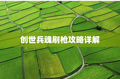 创世兵魂刷枪攻略详解图片