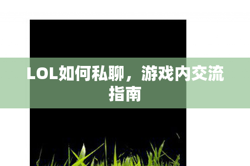 LOL如何私聊图片