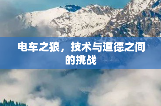 电车之狼,技术与道德之间的挑战 电车之狼,技术与道德之间的挑战