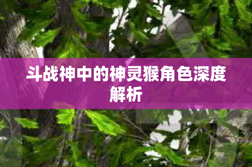斗战神中的神灵猴角色深度解析图片