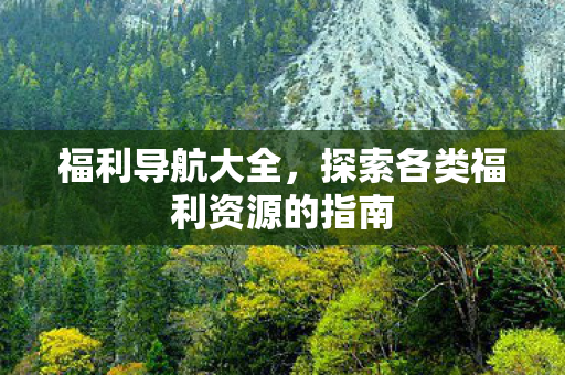 探索各类福利资源的指南图片