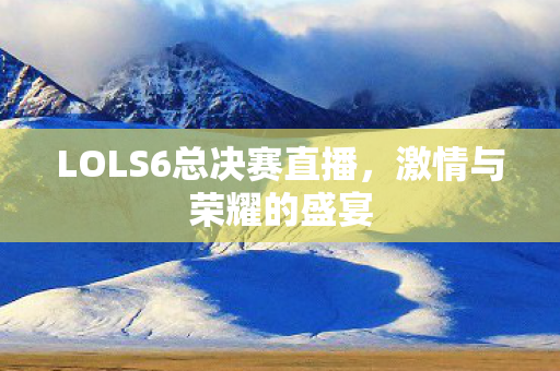 LOLS6总决赛直播图片