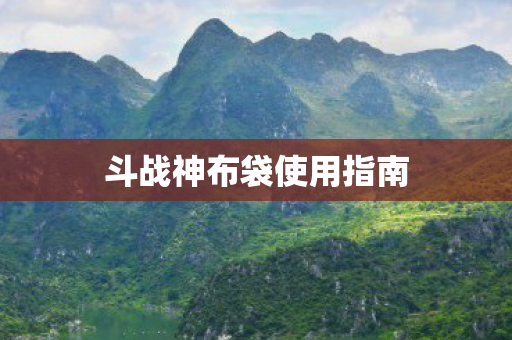 斗战神布袋使用指南图片