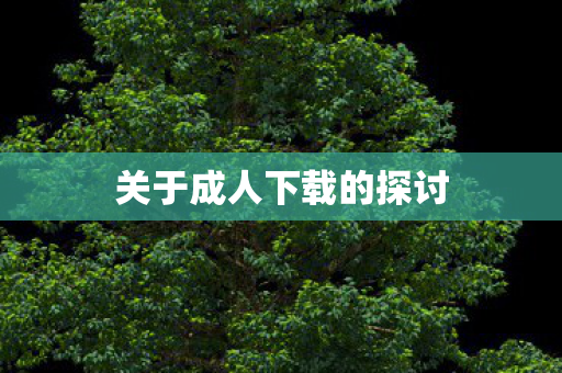 关于成人下载的探讨图片