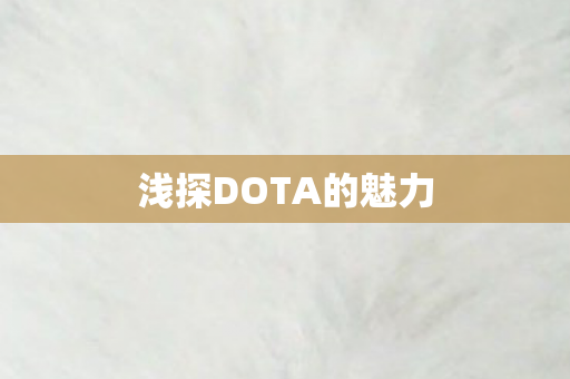 浅探DOTA的魅力图片