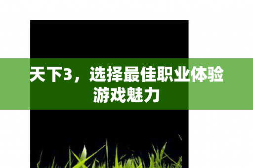 选择最佳职业体验游戏魅力图片
