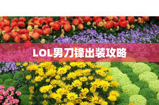 LOL男刀锋出装攻略图片