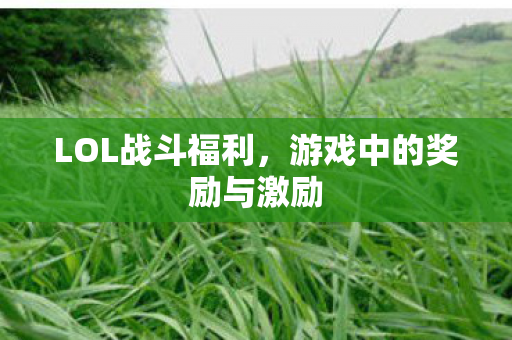 游戏中的奖励与激励图片