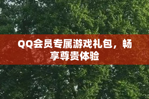 QQ会员专属游戏礼包图片