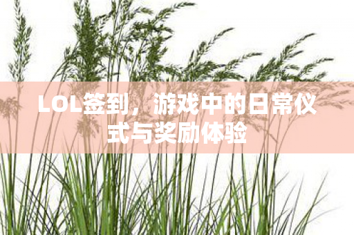 游戏中的日常仪式与奖励体验图片
