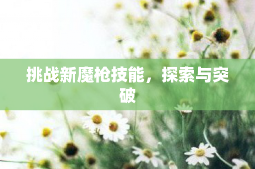 挑战新魔枪技能图片
