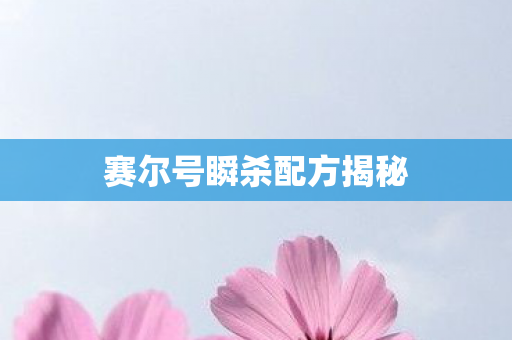 赛尔号瞬杀配方揭秘图片
