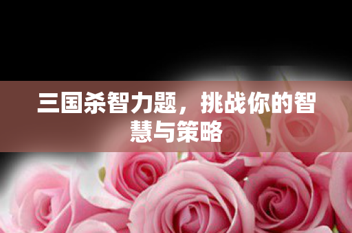 挑战你的智慧与策略图片
