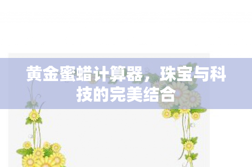珠宝与科技的完美结合图片