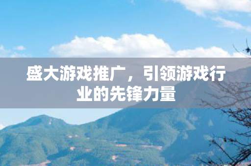 引领游戏行业的先锋力量图片