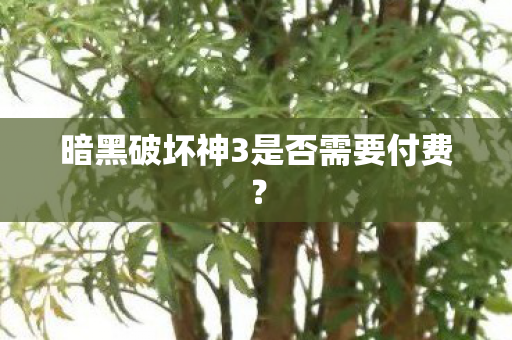 暗黑破坏神3是否需要付费图片