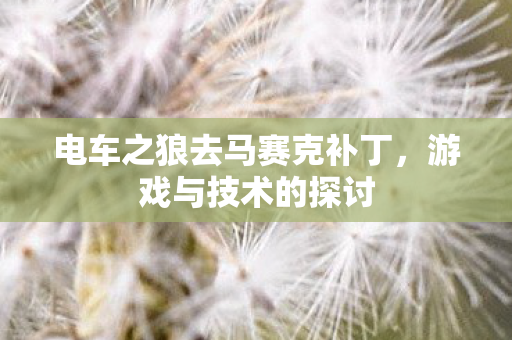 电车之狼去马赛克补丁图片