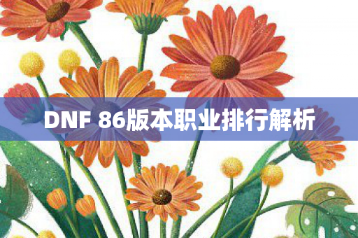 DNF 86版本职业排行解析图片