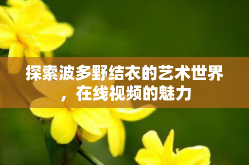 探索波多野结衣的艺术世界图片