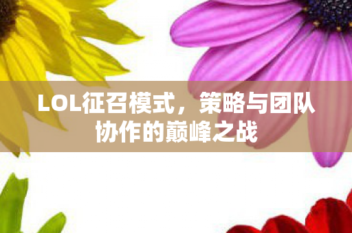 策略与团队协作的巅峰之战图片