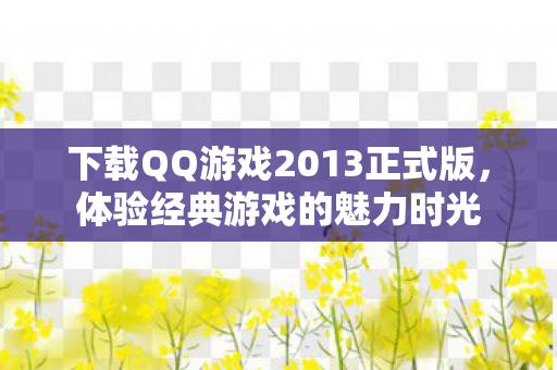 下载QQ游戏2013正式版图片