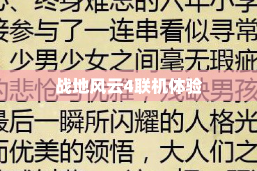 战地风云4联机体验图片