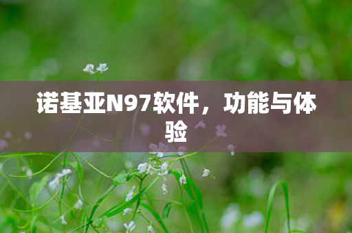 诺基亚N97软件图片