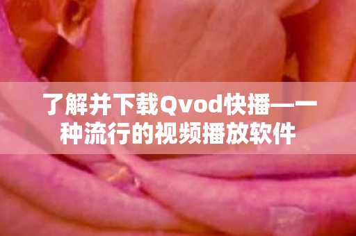 了解并下载Qvod快播图片