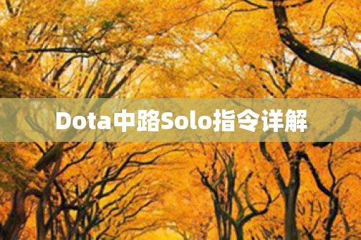 Dota中路Solo指令详解图片