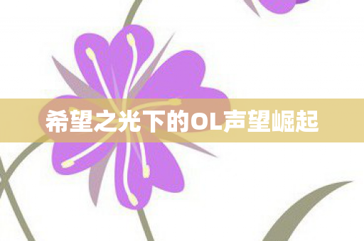 希望之光下的OL声望崛起图片
