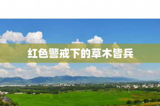 红色警戒下的草木皆兵 红色警戒下的草木皆兵