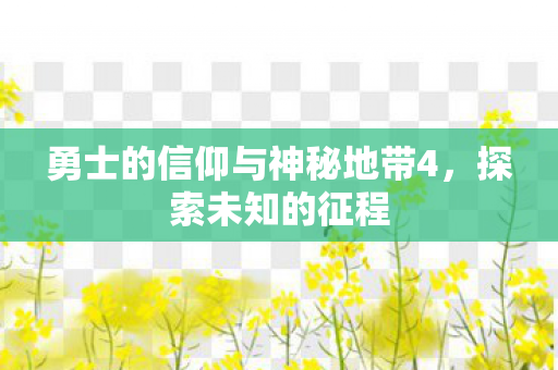 勇士的信仰与神秘地带4图片