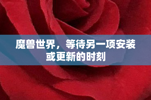 等待另一项安装或更新的时刻图片