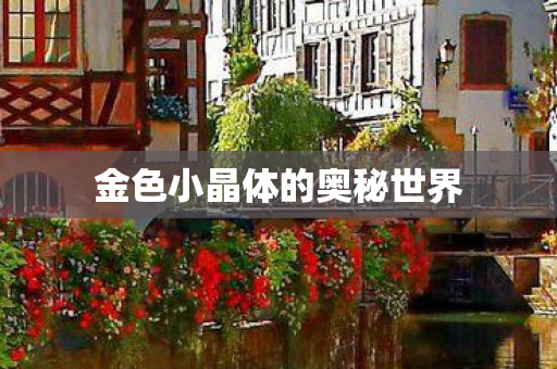 金色小晶体的奥秘世界图片
