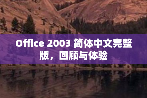 Office 2003 简体中文完整版图片