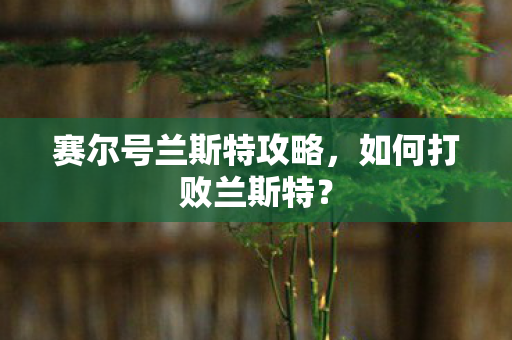 赛尔号兰斯特攻略图片