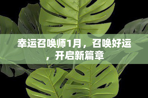 幸运召唤师1月图片