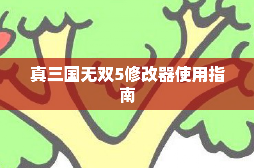 真三国无双5修改器使用指南图片