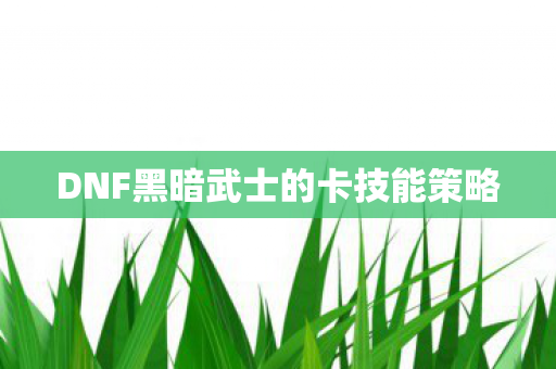 DNF黑暗武士的卡技能策略图片