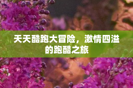 激情四溢的跑酷之旅图片