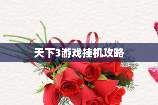 天下3游戏挂机攻略图片