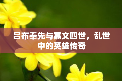 吕布奉先与嘉文四世图片