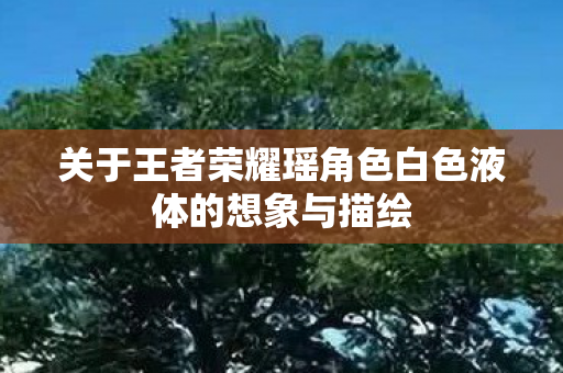关于王者荣耀瑶角色白色液体的想象与描绘图片