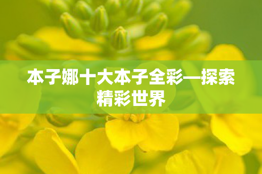 本子娜十大本子全彩图片