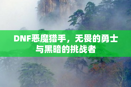 无畏的勇士与黑暗的挑战者图片