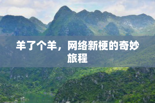 网络新梗的奇妙旅程图片