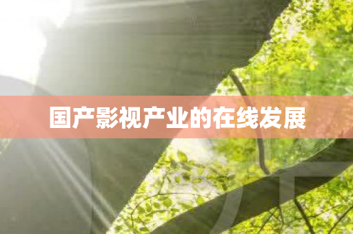 国产影视产业的在线发展图片